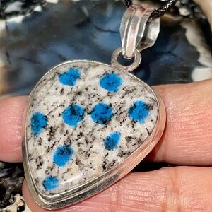 K2 Azurite Granite Pendant 2”